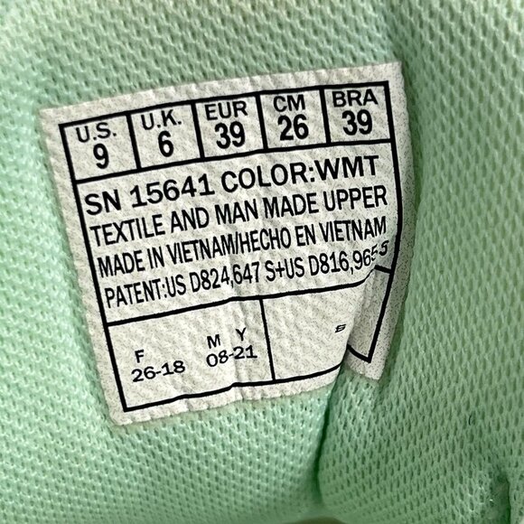 Skechers womens go walk joy 15641 sneaker size 9 white and geen mint - Picture 7 of 9